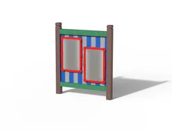 Pannello sensoriale SPECCHI in STRONGPLAST - plastica riciclata post consumo