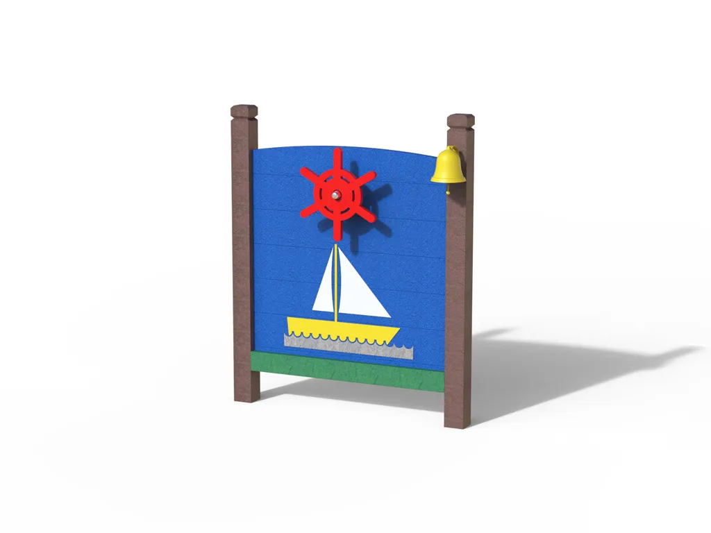 SHIP'S WHEEL Sensory Panel in STRONGPLAST - Post-Consumer Recycled Plastic