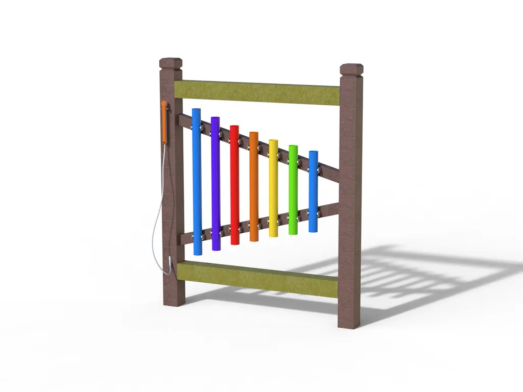 Panneau Sensoriel XYLOPHONE en STRONGPLAST - Plastique recyclé post-consommation