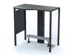 Smart Bus Stop Shelter with 2m Length and Photovoltaic Power System, Neutral White LED Lighting