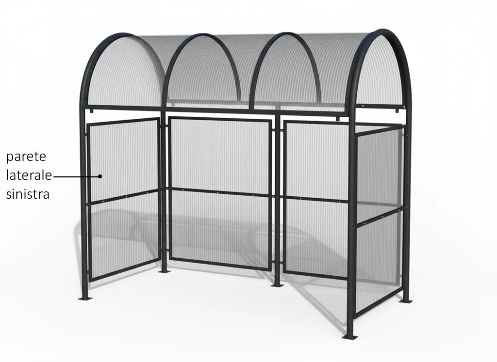 Lateral panel for ELI shelter