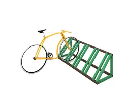 5-Bike Rack in Strongplast - Recycled Plastic