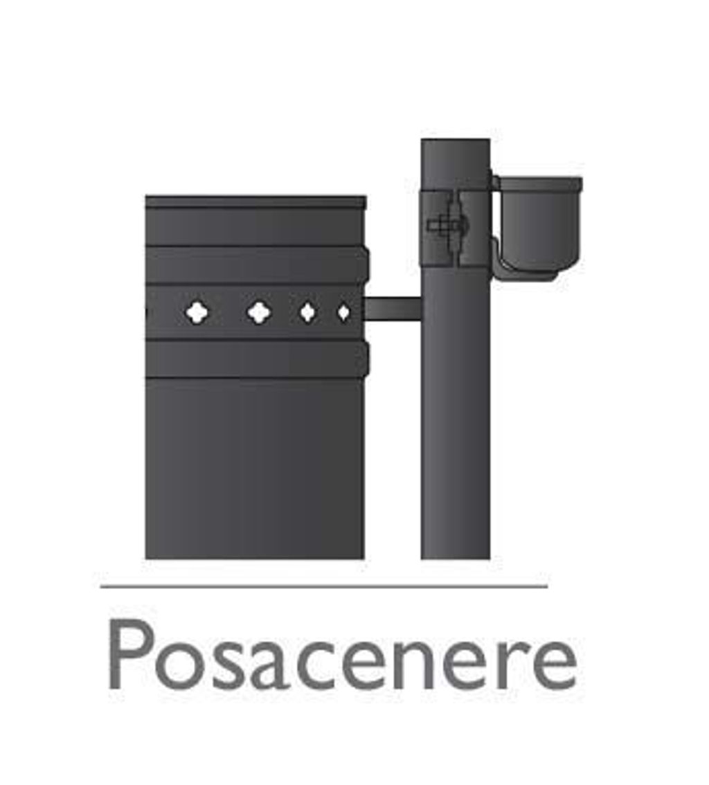 Pole mounting ashtray