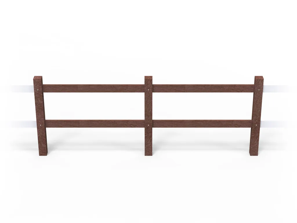 Zaun Modell West aus recyceltem Kunststoff - STRONGPLAST