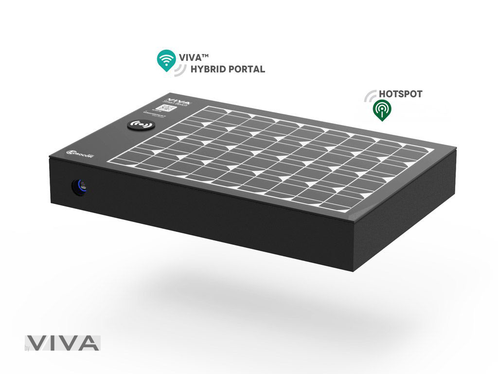 Smart Case per panchina VIVA SMART bench - alimentazione da fotovoltaico