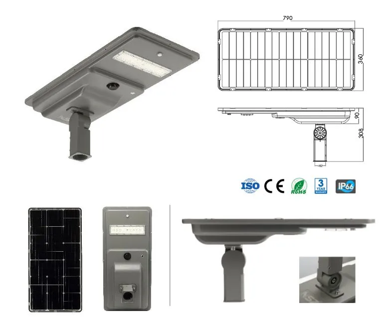 Luminaria solar con sensor crepuscular