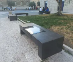 Smart Concrete Bench