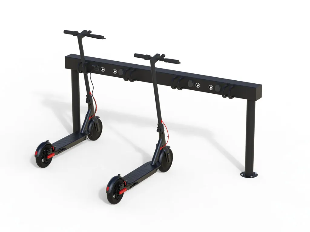 Estação de carregamento para trotinetes e e-bikes