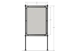 Stendardo per affissioni 1400 x 2000h