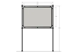 Stendardo per affissioni 1400 x 2000h