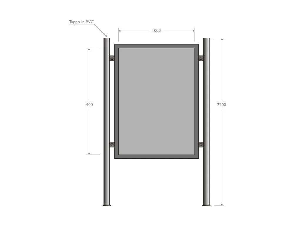 Günstiger Werbeständer 70x100h