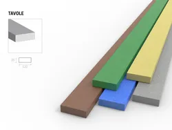 Profilo Tavola 30x150mm in plastica riciclata