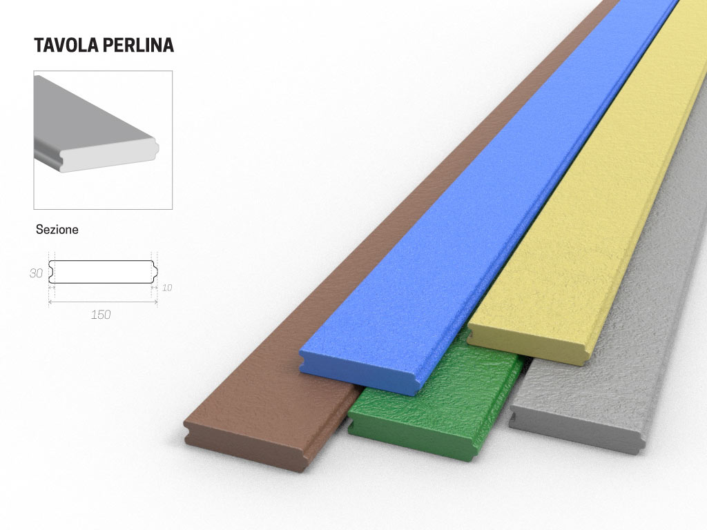 Tavola Perlina in plastica riciclata Strongplast