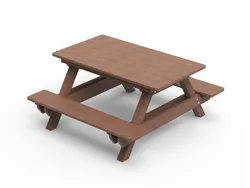 Bancă de picnic versiunea standard din STRONGPLAST - Plastic reciclat post-consum