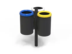 trespolo 3 cestino differenziata classico infissione