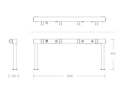 E-scooter or E-bike Charging Station Dimensions