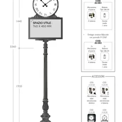 351001 351002 orologio artistico h3360