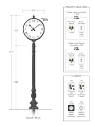 351004 351005 orologio artistico h2870
