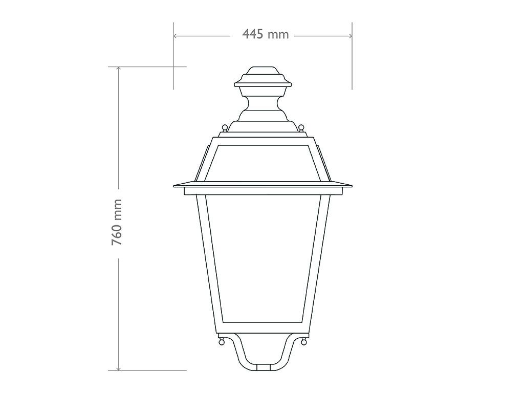 601 lanterna alluminio quadrata grande 2d
