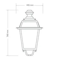 601 lanterna alluminio quadrata grande 2d