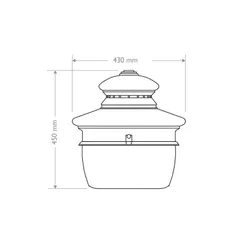 Lanterna artistica tipo Francia sospesa - 2D
