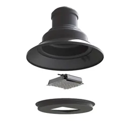 622 lampara tiratura alluminio ottica led osram esploso