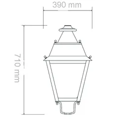 Villa lantern measure