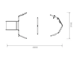 Combi Barchetta con pannelli sensoriali e scivolo misure