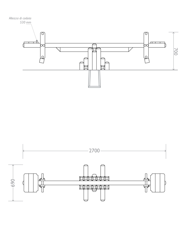 Bilico in plastica riciclata dimensioni