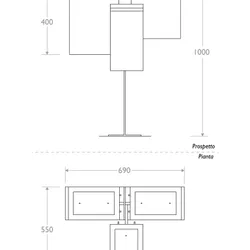 cestino future 330601 triplo aperto