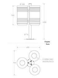 Triple Klimt Bin Dimensions