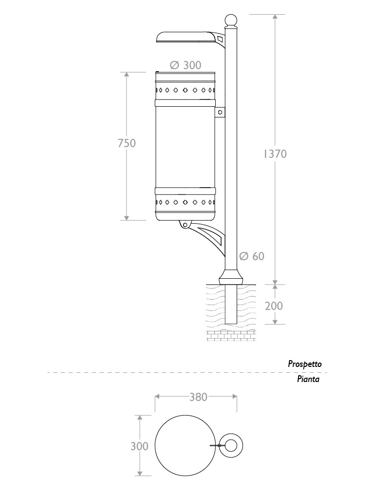 Misure Cestino Michelangelo