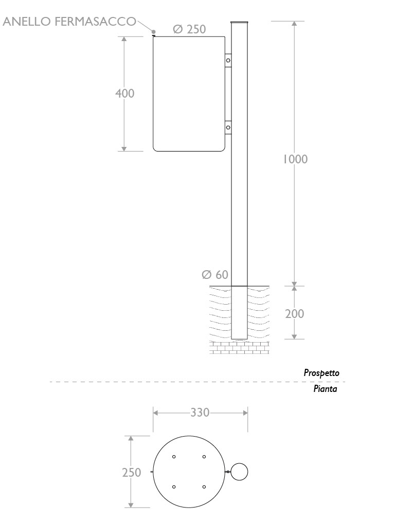 Misure Cestino Small