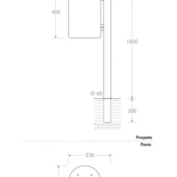 cestino small 330401 singolo infissione