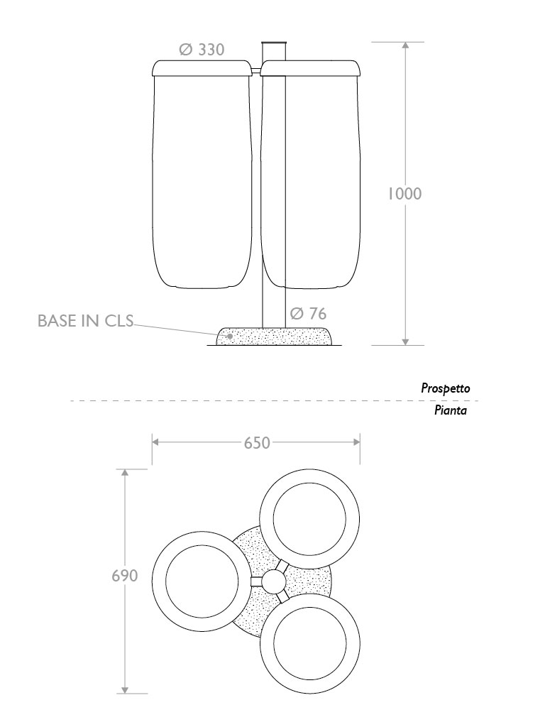 Misure Cestino antiterrorismo