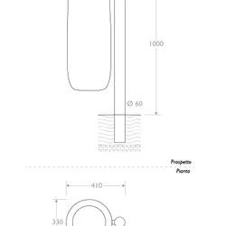 cestino trespolo 330513 singolo infissione ciambella