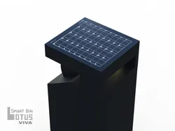 Dettaglio fotovoltaico cestone