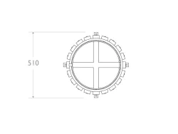 Dimensions de la Corbeille Magnolia