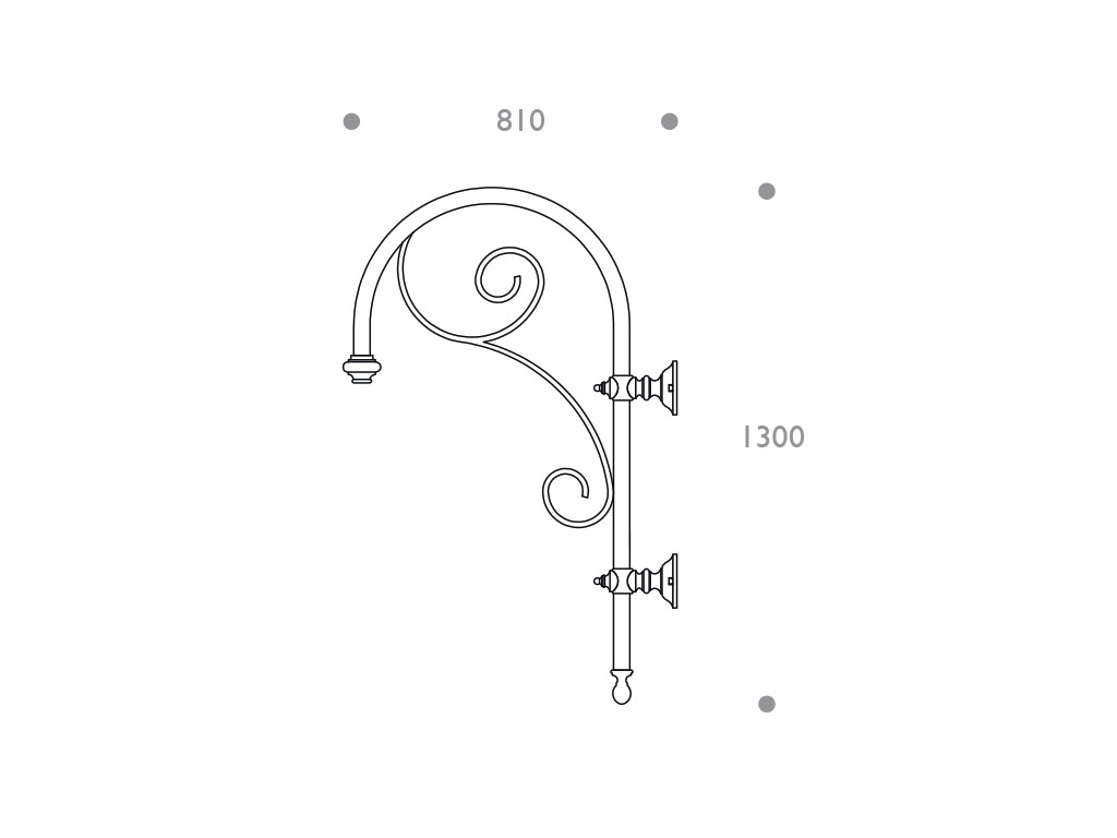 Cima a pastorale 506 - dimensioni