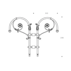 cima a pastorale alluminio ghisa 504 doppio dimensioni