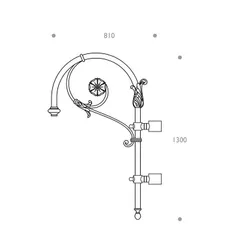 Cima a pastorale 504 - dimensioni