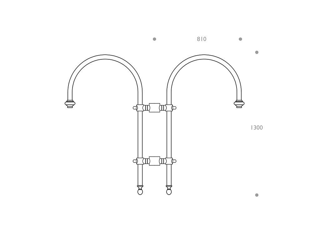 Cima a pastorale doppia 505 - dimensioni