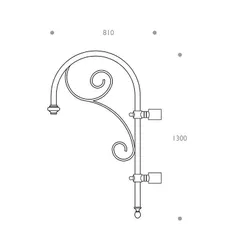 cima a pastorale alluminio ghisa 506 singolo dimensioni