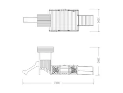 Loc de Joacă Inclusiv COMBI PLAY Dimensiuni