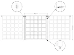 Panou cu poartă pentru Punct de Colectare Selectivă, model Cremona