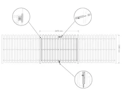 TORINO Recycling Center Panel Gate Dimensions