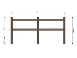 Prospetto Recinzione West in Strongplast