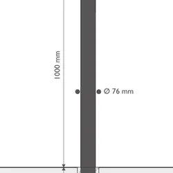 dissuasore acciaio cod 321301 Piave disegno 2d misure