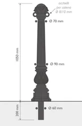Po Bollard Dimensions