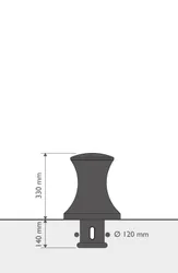 Sarno Bollard Dimensions